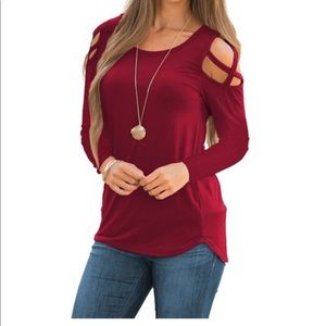 Red long sleeve shirt